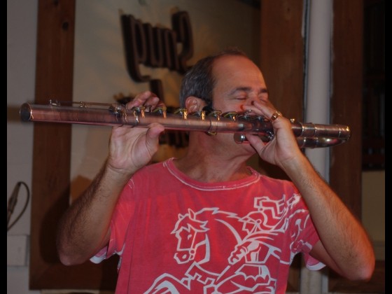 Carlos Malta concentrates while playing the alto flute.