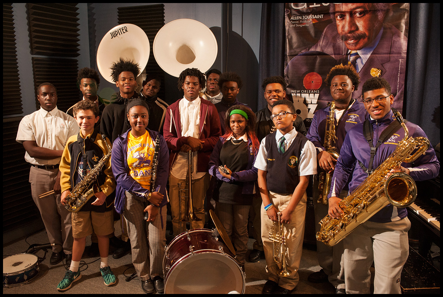 Trombone Shorty Foundation students
