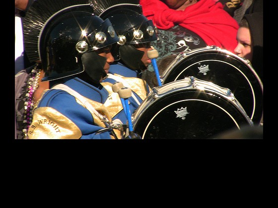 Sophie Wright marching band in Zulu