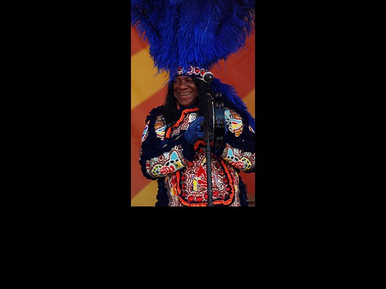 Big Chief Monk Boudreaux at Jazz Fest 2010. Photo by WWOZ.