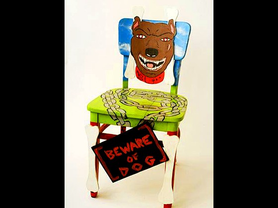 photo of chair painted by YA/YA artist