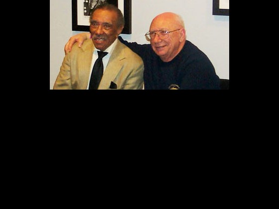 Earl Palmer and Cosimo Matassa at the Rock And Roll Hall Of Fame.