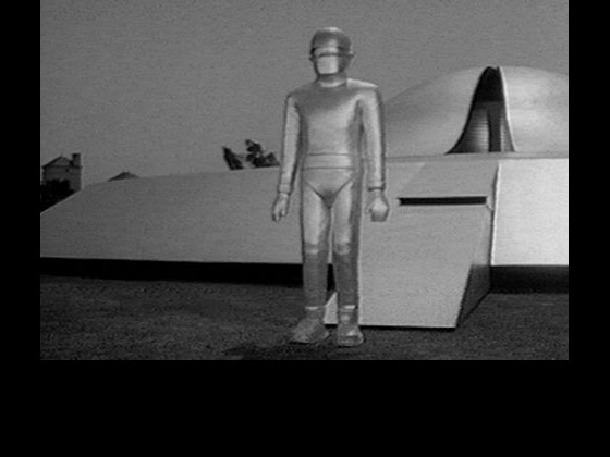 Gort outside his chopped saucer