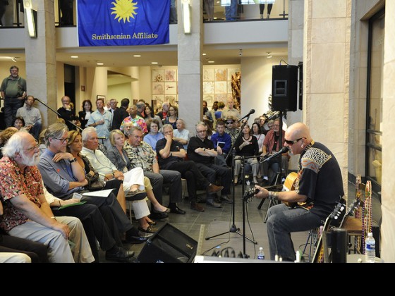 John Mooney performing at the Ogden in 2009. Photo Courtesy of Ogden Museum of Southern Art.