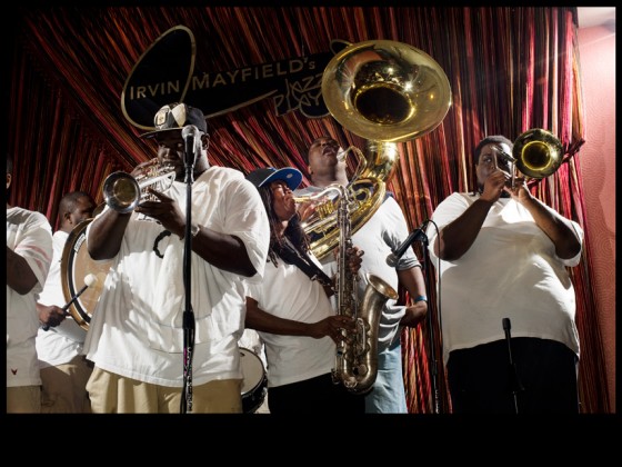 Hot 8 Brass Band performing at FQF 2012