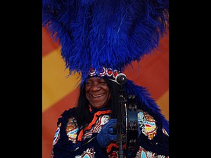 Big Chief Monk Boudreaux at Jazz Fest 2010. Photo by WWOZ.