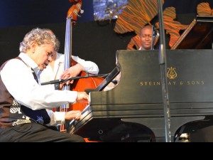 Monty Alexander onstage at Jazz Fest 2015 [Photo by Kichea S. Burt]