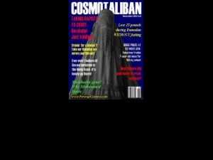 Magazine entitled Cosmo-taliban