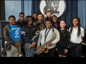 Einstein Charter Middle School Brass Band [Photo by Ryan Hodgson-Rigsbee]