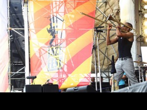 Trombone Shorty at Jazz Fest 2012 [Photo: Danielle Small]