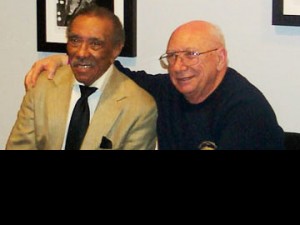 Earl Palmer and Cosimo Matassa at the Rock And Roll Hall Of Fame.