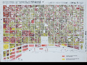 Vieux Carré Commission significance map, c. 1985. From the NOPT.