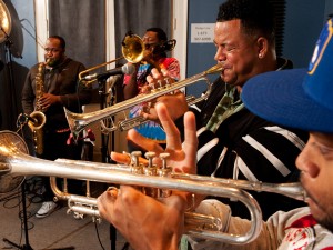 Soul Rebels at WWOZ [Photo by Ryan Hodgson-Rigsbee]