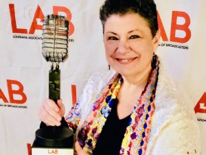 WWOZ General Manager Beth Arroyo Utterback with our LAB Award