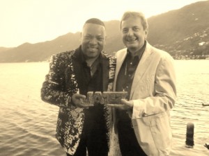 Davell Crawford with the Mayor of Ascona