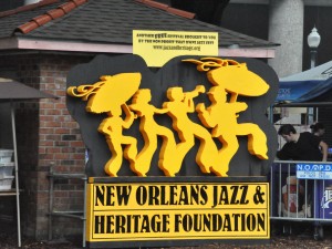 New Orleans Jazz & Heritage Foundation logo [Photo by Kichea S. Burt]