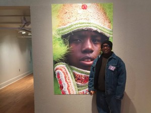 One of Keith Hill's Creole Wild West portraits on display at Artspace [Photo courtesy Keith Hill]