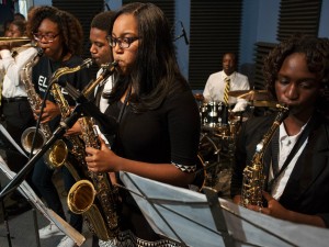 Students from KIPP Believe College Prep Jazz Ensemble [Photo by Ryan Hodgson-Rigsbee]