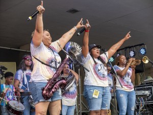 Original Pinettes at Treme Creole Gumbo Festival, March 2023 [Photo by Marc PoKempner]