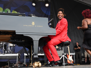 Jon Batiste at Newport Jazz Fest 2023 [Photo by Keith Hill]