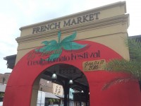 French Market dressed for this weekend's Creole Tomato Fest [Photo by Carrie Booher]