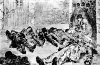 Drawing of dead inmates at parish prison